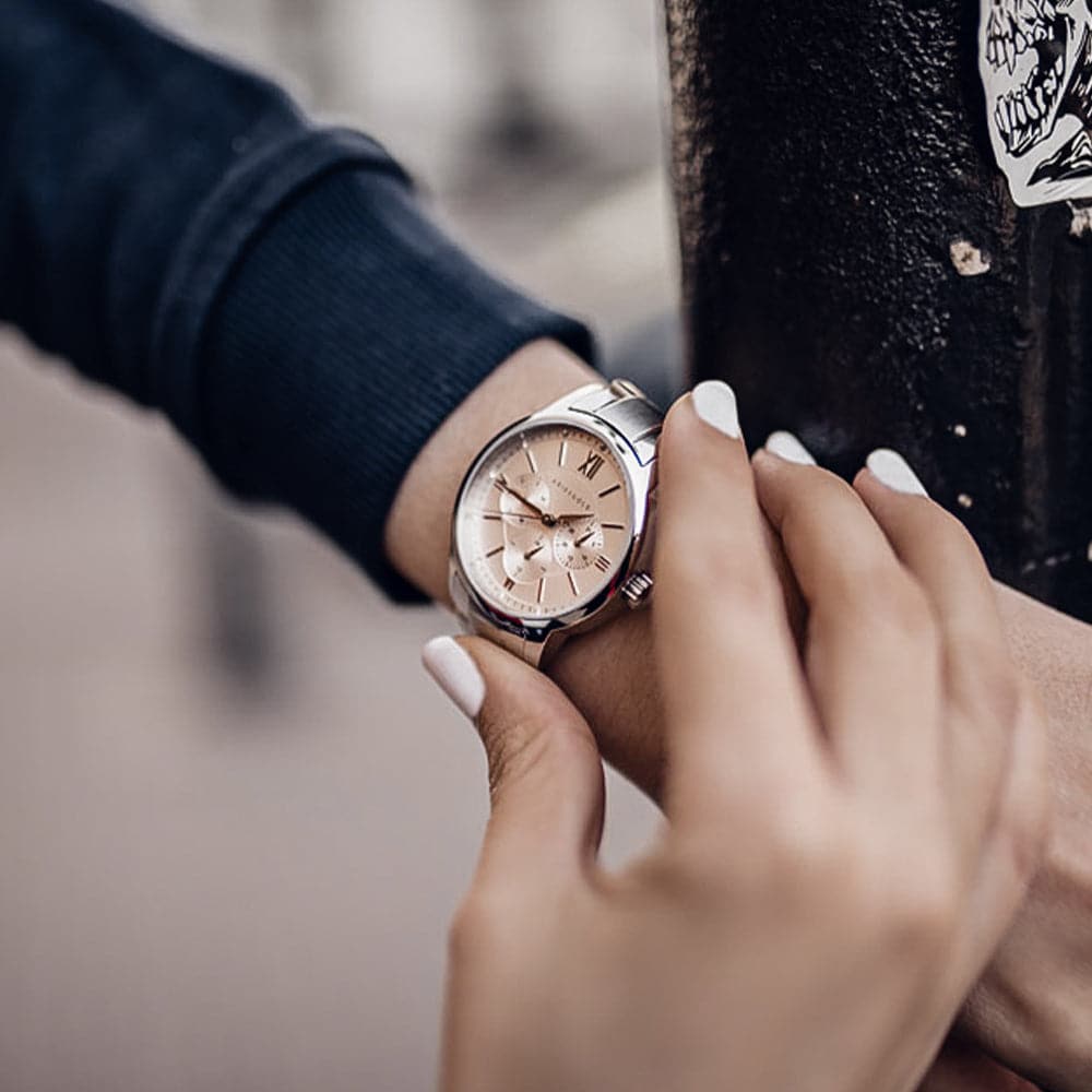 ARIES GOLD URBAN ETERNAL SILVER STAINLESS STEEL L 1028 S-S WOMEN'S WATCH - H2 Hub Watches
