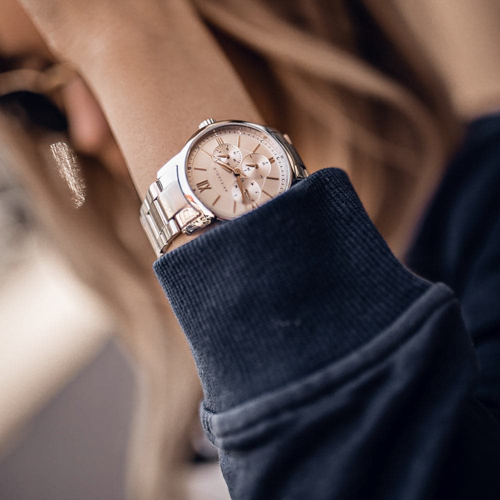 ARIES GOLD URBAN ETERNAL SILVER STAINLESS STEEL L 1028 S-S WOMEN'S WATCH - H2 Hub Watches