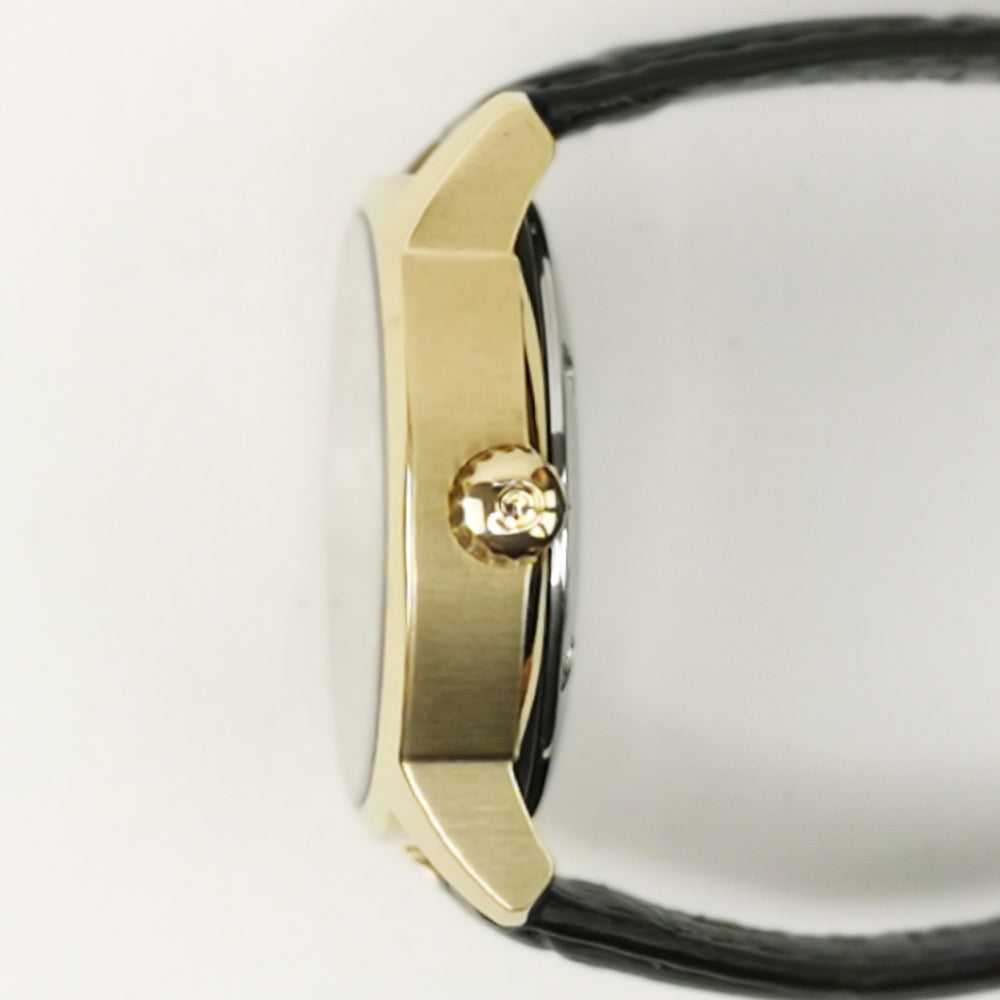 ARIES GOLD URBAN ETERNAL GOLD STAINLESS STEEL L 103 G-BKG BLACK LEATHER STRAP WOMEN'S WATCH - H2 Hub Watches