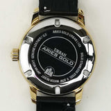 ARIES GOLD URBAN ETERNAL GOLD STAINLESS STEEL L 103 G-BKG BLACK LEATHER STRAP WOMEN'S WATCH - H2 Hub Watches