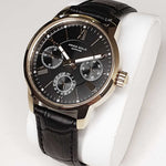 ARIES GOLD URBAN ETERNAL GOLD STAINLESS STEEL L 103 G-BKG BLACK LEATHER STRAP WOMEN'S WATCH - H2 Hub Watches