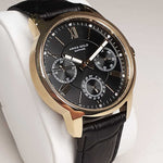 ARIES GOLD URBAN ETERNAL GOLD STAINLESS STEEL L 103 G-BKG BLACK LEATHER STRAP WOMEN'S WATCH - H2 Hub Watches