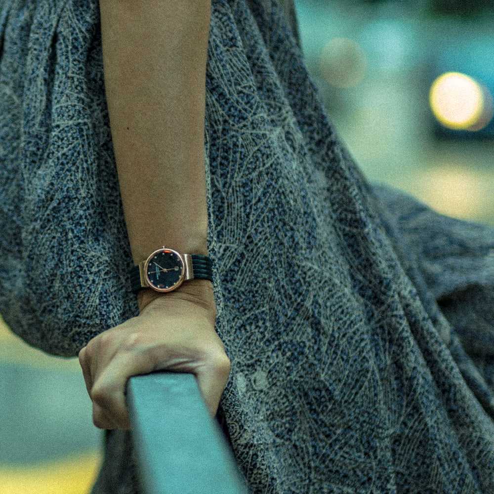 ARIES GOLD ENCHANT CAMILLE ROSE GOLD STAINLESS STEEL L 5002 2TR-BUMOP MESH STRAP WOMEN'S WATCH - H2 Hub Watches