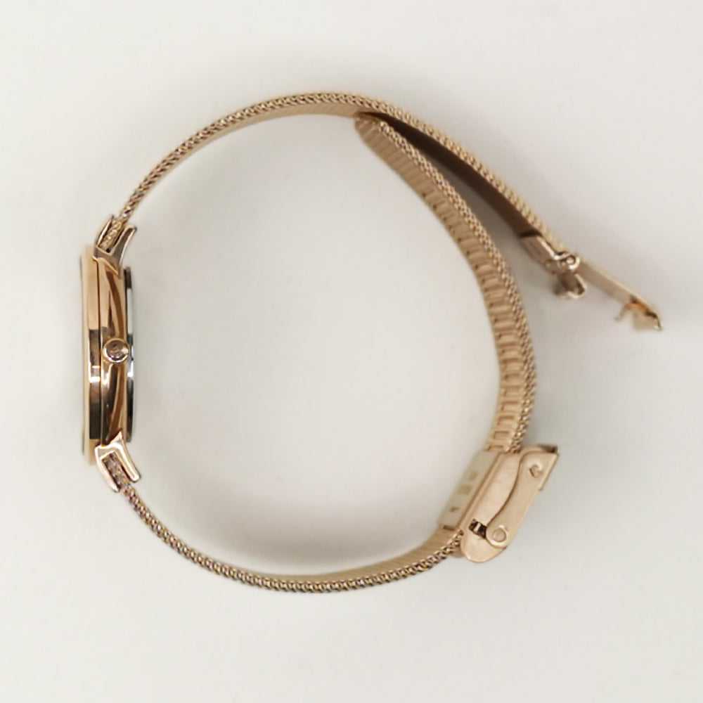 ARIES GOLD ENCHANT SONJA ROSE GOLD STAINLESS STEEL L 5003 RG-S MESH STRAP WOMEN'S WATCH - H2 Hub Watches