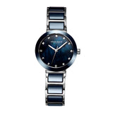 ARIES GOLD ENCHANT PERSIA L 5006Z S-BUMP BLUE CERAMIC WOMEN'S WATCH