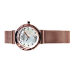 ARIES GOLD ENCHANT JEWEL ROSE GOLD STAINLESS STEEL L 5026 RD-MOP MESH STRAP WOMEN'S WATCH - H2 Hub Watches