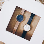 ARIES GOLD WANDERER ROSE GOLD STAINLESS STEEL L 5027 RG-BU BROWN LEATHER STRAP WOMEN'S WATCH - H2 Hub Watches