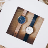 ARIES GOLD WANDERER ROSE GOLD STAINLESS STEEL L 5027 RG-BU BROWN LEATHER STRAP WOMEN'S WATCH - H2 Hub Watches