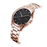 ARIES GOLD ENCHANT LIBERTY ROSE GOLD STAINLESS STEEL L 5031 RG-BK WOMEN'S WATCH