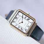 ARIES GOLD ENCHANT ISABELLA GOLD STAINLESS STEEL L 5032Z G-W-L LEATHER STRAP WOMEN'S WATCH - H2 Hub Watches