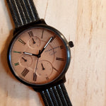 ARIES GOLD VOYAGE GREY STAINLESS STEEL L 5034 BK-BR MESH STRAP WOMEN'S WATCH - H2 Hub Watches