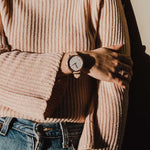 ARIES GOLD ENCHANT FLEUR ROSE GOLD STAINLESS STEEL L 5035 RG-GY LEATHER STRAP WOMEN'S WATCH - H2 Hub Watches