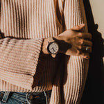 ARIES GOLD ENCHANT FLEUR ROSE GOLD STAINLESS STEEL L 5035 RG-GY LEATHER STRAP WOMEN'S WATCH - H2 Hub Watches