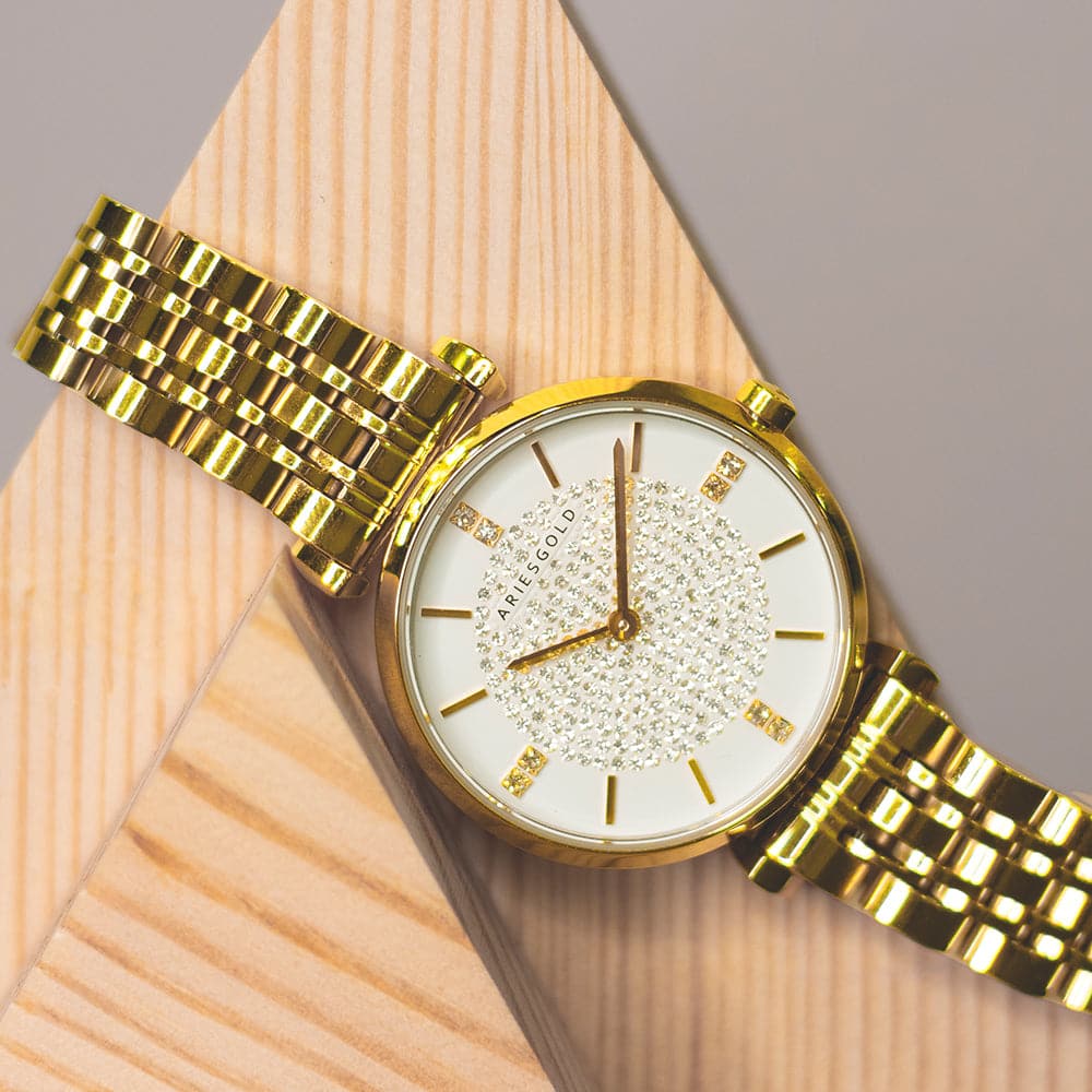 ARIES GOLD VIGOUREUX L 5039Z G-W WOMEN'S WATCH - H2 Hub Watches