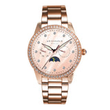 ARIES GOLD L 5040 RG-RGMP MULTIFUNCTION STAINLESS STEEL WOMEN'S WATCH