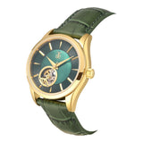 Aries Gold Goldex 8023 Green Dial And Leather Strap Women Watch L 8023 G-GN