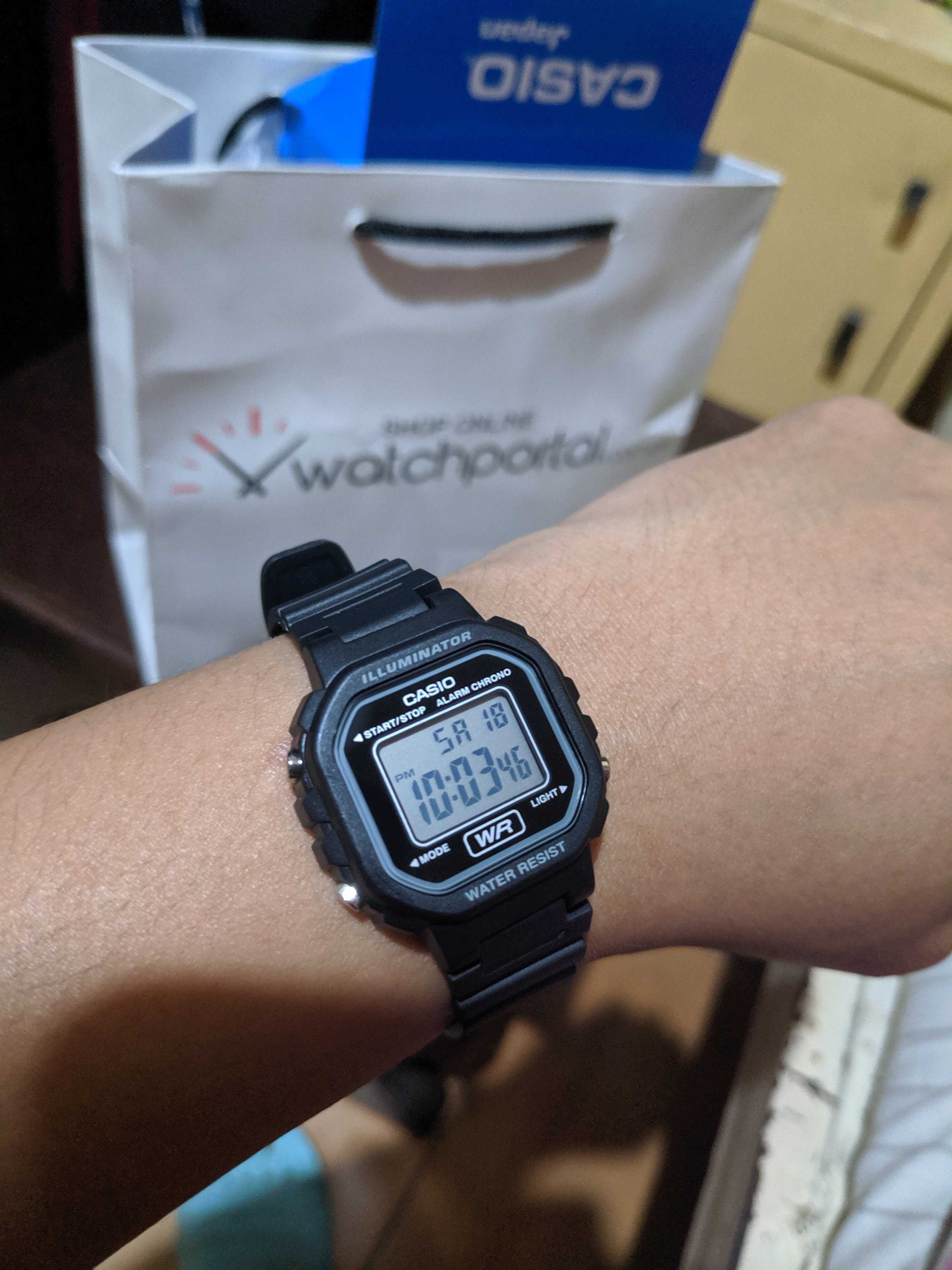 CASIO GENERAL LA-20WH-1ADF DIGITAL QUARTZ BLACK RESIN UNISEX'S WATCH - H2 Hub Watches