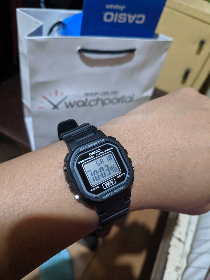 CASIO GENERAL LA-20WH-1ADF DIGITAL QUARTZ BLACK RESIN UNISEX'S WATCH - H2 Hub Watches