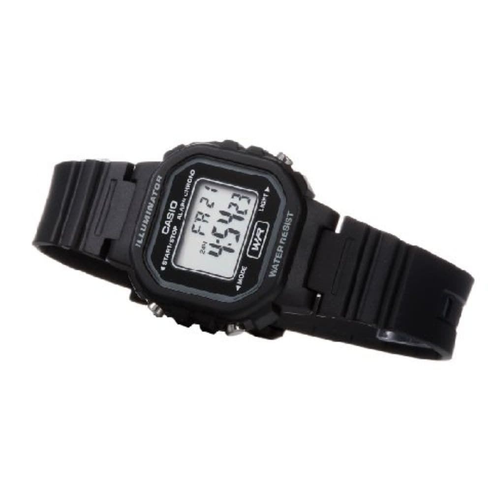 CASIO GENERAL LA-20WH-1ADF DIGITAL QUARTZ BLACK RESIN UNISEX'S WATCH - H2 Hub Watches