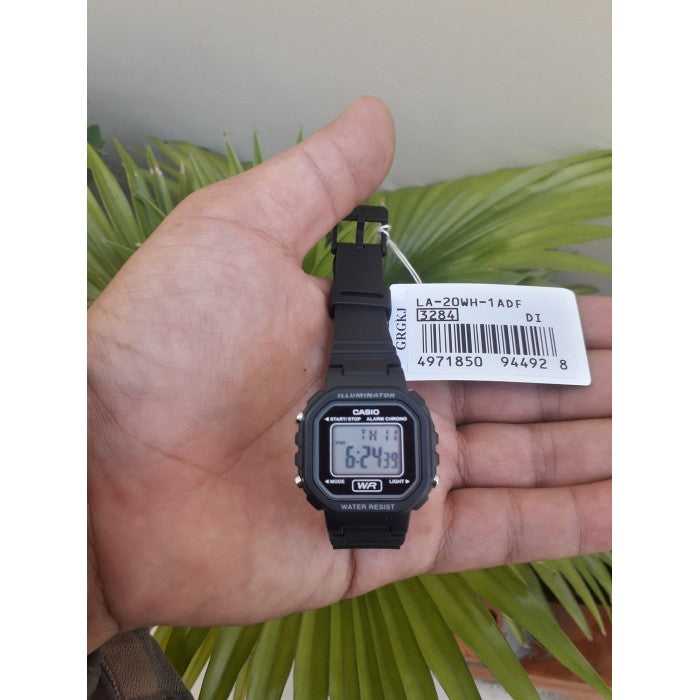 CASIO GENERAL LA-20WH-1ADF DIGITAL QUARTZ BLACK RESIN UNISEX'S WATCH - H2 Hub Watches