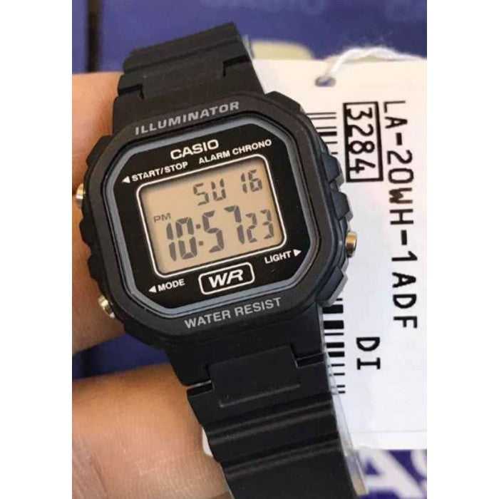 CASIO GENERAL LA-20WH-1ADF DIGITAL QUARTZ BLACK RESIN UNISEX'S WATCH - H2 Hub Watches
