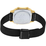 Casio General Digital Black Milanese Strap Unisex Watch LA670WEMB-1DF-P