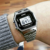 Casio General Silver Stainless Steel Strap Unisex Watch LA680WA-1DF-P