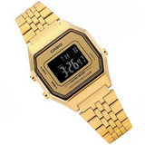 Casio General Digital With Gold Stainless Steel Strap Women Watch LA680WGA-9BDF-P