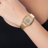 CASIO GENERAL LA680WGA-9DF-P DIGITAL GOLD STAINLESS STEEL WOMEN WATCH