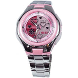 CASIO LCF-10D-4AVDR-P STAINLESS STEEL WOMEN WATCH