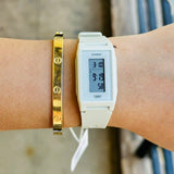 Casio General Digital Off White Resin Strap Unisex Watch LF-10WH-8D-P
