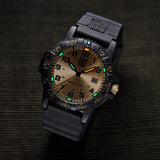 Luminox Leatherback Sea Turtle Gian Gold Dial Black PU Strap Men Watch LM0325.GP