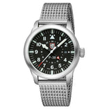 Luminox Air Pilot P-38 Lightning Series GMT - 9522 Silver Stainless Steel Strap Men Watch