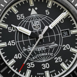 Luminox Constellation Automatic Series - 9601 Black Leather Strap Men Watch