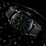 Luminox Constellation Automatic Series - 9601 Black Leather Strap Men Watch