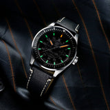 Luminox Constellation Automatic Series - 9601 Black Leather Strap Men Watch