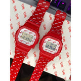 Casio Baby-G & G-Shock Digital Red Resin Strap Unisex Watch LOV-20B-4D
