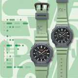 Casio G-Shock Digital Black Dial Pale Green Resin Strap Unisex Watch LOV-22B-8A