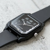 CASIO LQ-142-1BDF-P BLACK LEATHER WOMEN WATCH