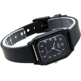 CASIO LQ-142-1BDF-P BLACK LEATHER WOMEN WATCH