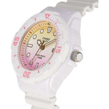 CASIO GENERAL LRW-200H-4E2VDR-P WHITE RESIN STRAP WATCH FOR WOMEN