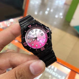 CASIO ANALOG LRW-200H-4EVDR-P BLACK RESIN STRAP WOMEN WATCH