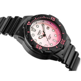 CASIO ANALOG LRW-200H-4EVDR-P BLACK RESIN STRAP WOMEN WATCH