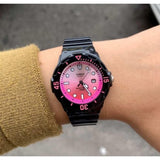 CASIO ANALOG LRW-200H-4EVDR BLACK RESIN STRAP WOMEN WATCH