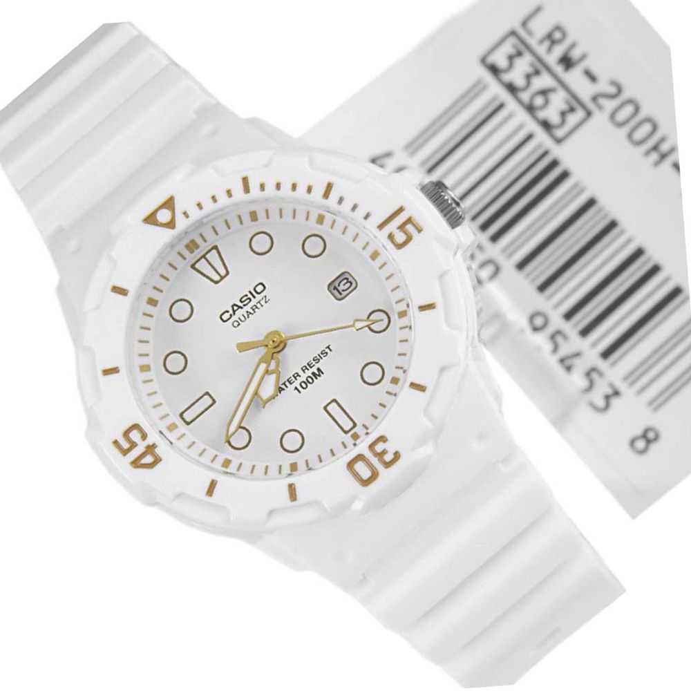 CASIO GENERAL LRW-200H-7E2VDF QUARTZ WHITE RESIN WOMEN'S WATCH - H2 Hub Watches