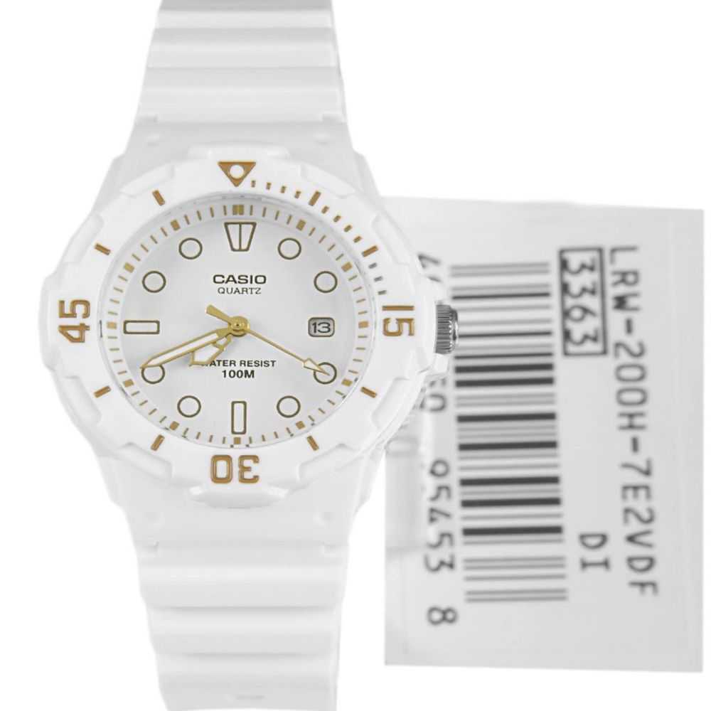 CASIO GENERAL LRW-200H-7E2VDF QUARTZ WHITE RESIN WOMEN'S WATCH - H2 Hub Watches
