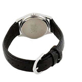 CASIO LTP-1094E-7ARDF-P BLACK LEATHER STRAP WOMENS WATCH