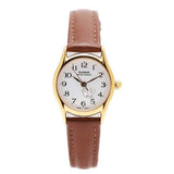 CASIO GENERAL LTP-1094Q-7B7RDF-P BROWN LEATHER WOMEN WATCH
