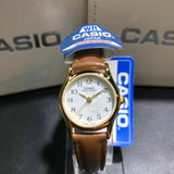 CASIO GENERAL LTP-1094Q-7B7RDF-P BROWN LEATHER WOMEN WATCH