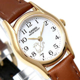Casio General Brown Leather Strap Women Watch LTP-1094Q-7B8RDF-P